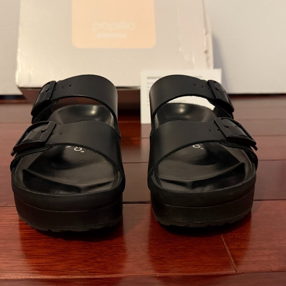 BIRKENSTOCK Arizona Flex Leather Platform - Picture 2 of 12